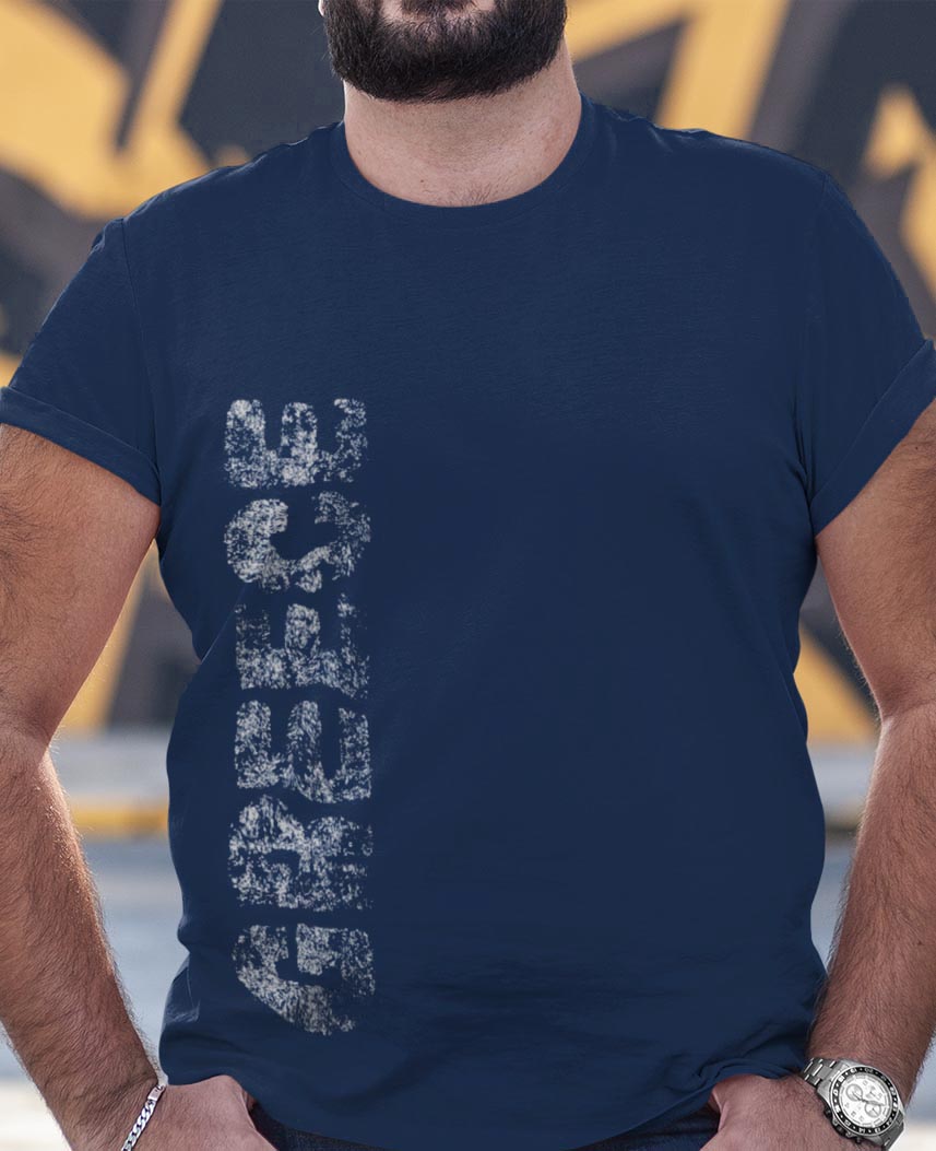 T-shirt FRUIT OF THE LOOM με στάμπα GREECE ( Μεγάλα μεγέθη)